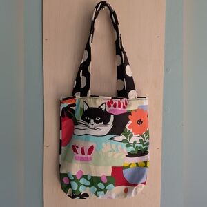 Colorful Cat Print Tote Bag